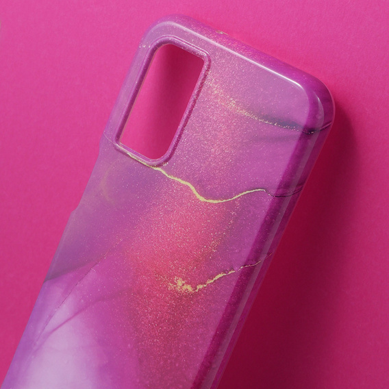 Case for Samsung Galaxy A14 4G/5G, Suritch Full Body Marble, purple