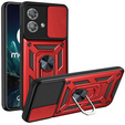Case for Motorola Edge 40 Neo, CamShield Slide, red