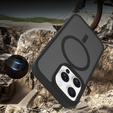ERBORD Case with MagSafe for iPhone 16 Pro, Matte Case, active button, matt / black