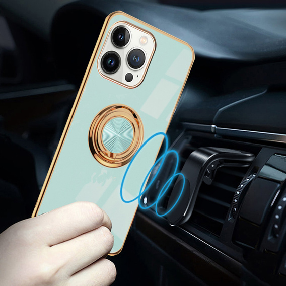 Case for iPhone 13 Pro, Electro Ring, green