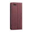 CASEME case for iPhone 7/8/SE 2020/SE 2022, Leather Wallet Case, maroon