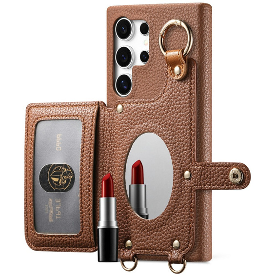 Case for Samsung Galaxy S25 Ultra, GKK Leather, black