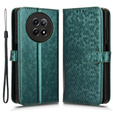 Flip case for Realme 12, Wallet Rhombus, green