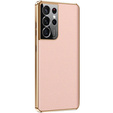 Case for Samsung Galaxy S23 Ultra, Cowhide Leather, pink