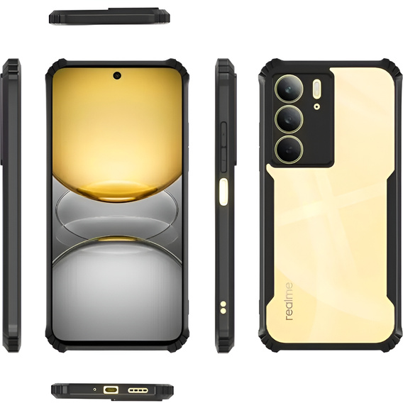 Case for Realme 14X / Realme C75, AntiDrop Hybrid, black