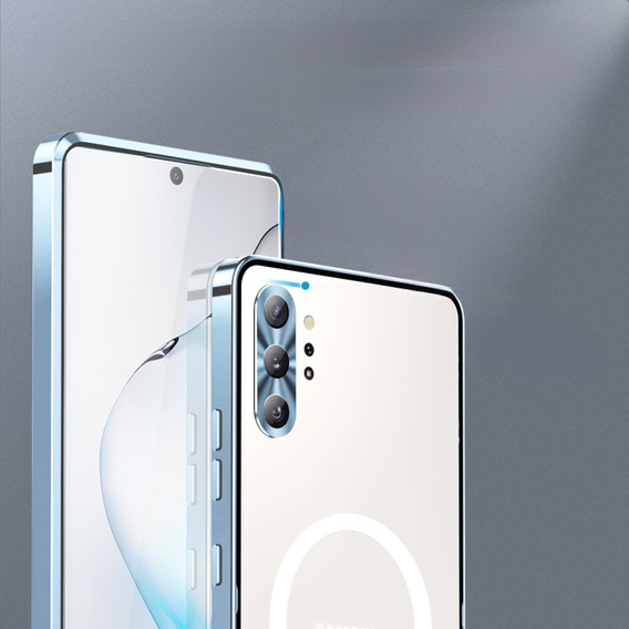 Camera Protection Case for Samsung Galaxy Note 10+ Plus, CamShield MagSafe, transparent / blue