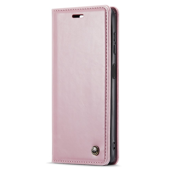 CASEME flip case for Samsung Galaxy A14 5G, Waxy Textupink, pink