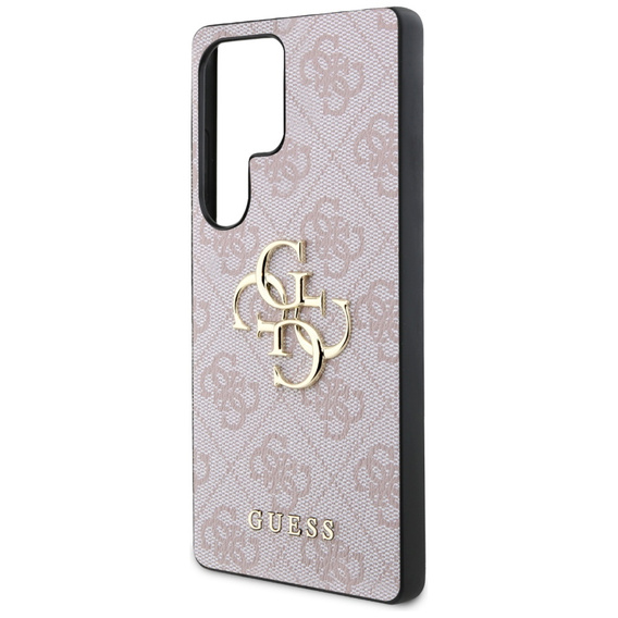 GUESS Case for Samsung Galaxy S25 Ultra, 4G Big Metal Logo, pink