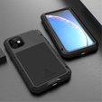 Love Mei Case for iPhone 11, armored with glass, black