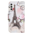 Flip case for Samsung Galaxy M15 5G, Wallet, Eiffel Tower