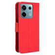 Flip case for Xiaomi Redmi Note 13 Pro 5G, Card Slot, red