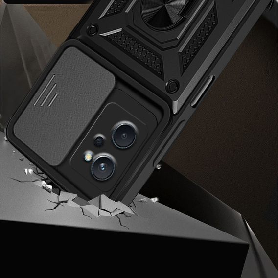 Case for Realme 9i / Oppo A96, CamShield Slide, black