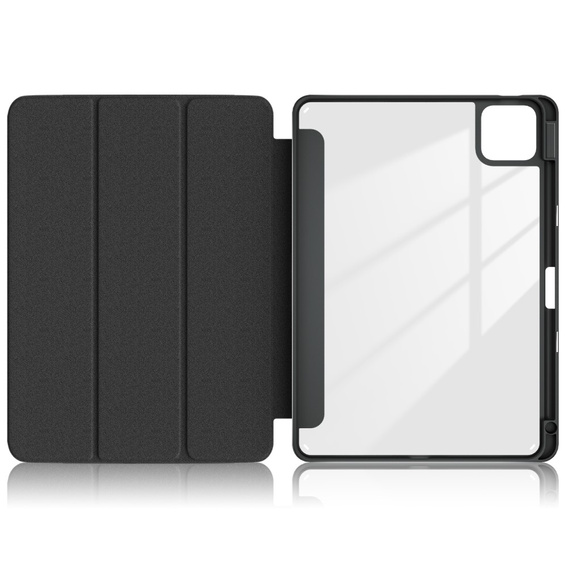 Case for Xiaomi Pad 6S Pro 12.4, Smartcase Hybrid, with stylus space, black