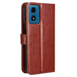 Flip case for Motorola Moto G24 / G24 Power / G04, Crazy Horse Wallet, brown