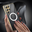 Magnetic Dual Glass MagSafe case for Samsung Galaxy S24 Ultra, gold