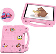 Children's case for iPad 9.7" 2018/2017 (6/5 gen.) / Pro 9.7" 2016, Cute Patterns, with stand, pink
