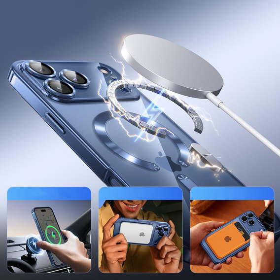 Magnetic case with lens protection for iPhone 17 Pro Max