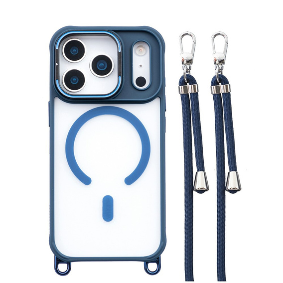 Case with stand and detachable lanyard, for MagSafe for iPhone 17 Pro