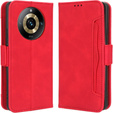 Flip case for Realme 11 Pro 5G / Pro+ 5G, Card Slot, red