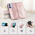Flip case for Xiaomi Redmi 15C 4G/LTE, Butterfly, pink rose gold