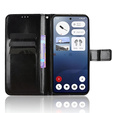 Flip case for Nothing Phone 3 5G, Crazy Horse Wallet, black