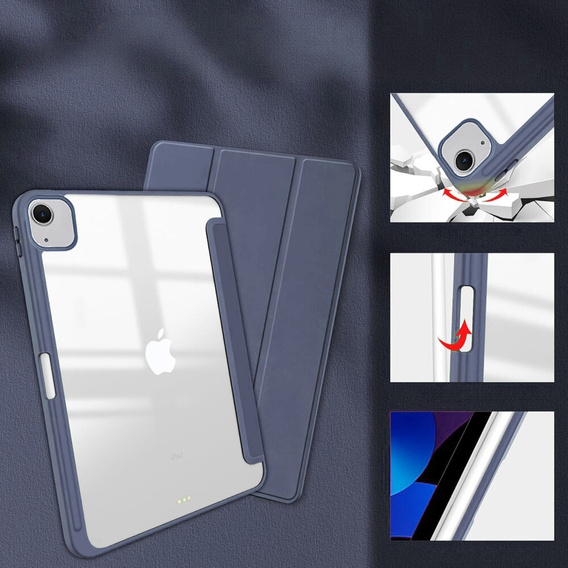 Case for iPad Air 13" 2025/2024 (7/6 gen.), Smartcase Hybrid, with stylus space, purple