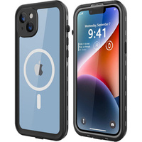 Waterproof case for iPhone 14, Redpepper, for MagSafe, black