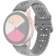 Silicone strap for 22mm Soft Hollowed-out, Grey