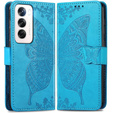 Flip case for Oppo Reno 12, Butterfly, blue