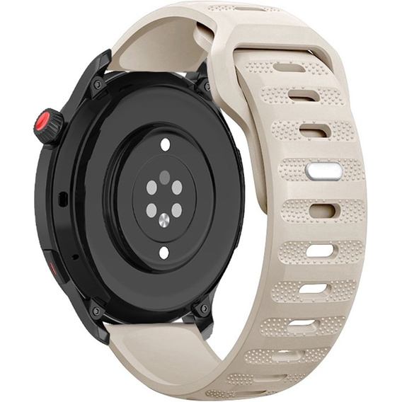 Silicone Universal Strap 20mm Dot Texture, cream
