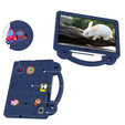 Children's case for Samsung Galaxy Tab S6 Lite 10.4 2020/2022 / Tab A7 2020 T500 / T505 / Tab S6 T860/T865, Cute Patterns, with stand, dark blue