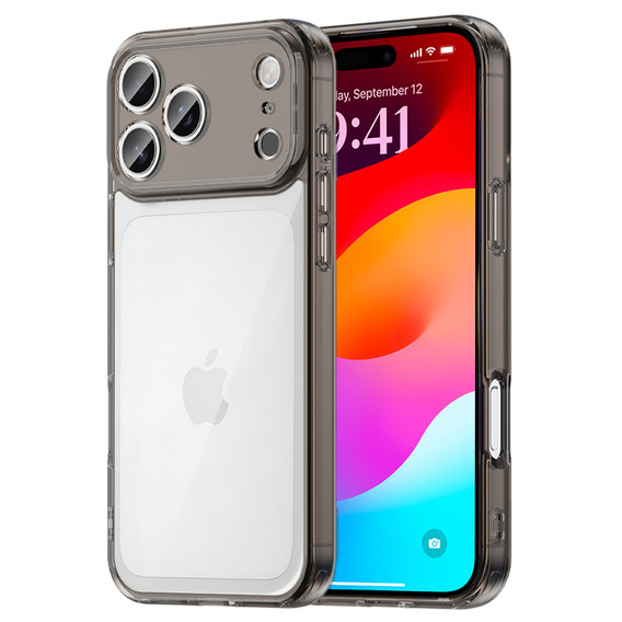 Silicone case with hard back for iPhone 17 Pro