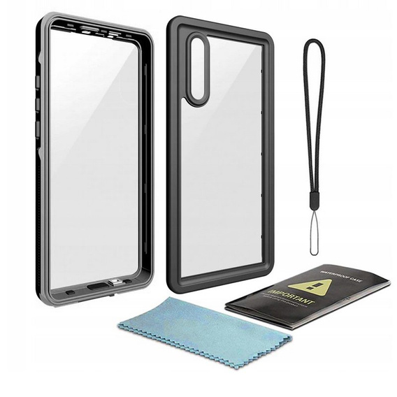 IP68 Waterproof Case for Huawei P30 Pro, Redpepper, black