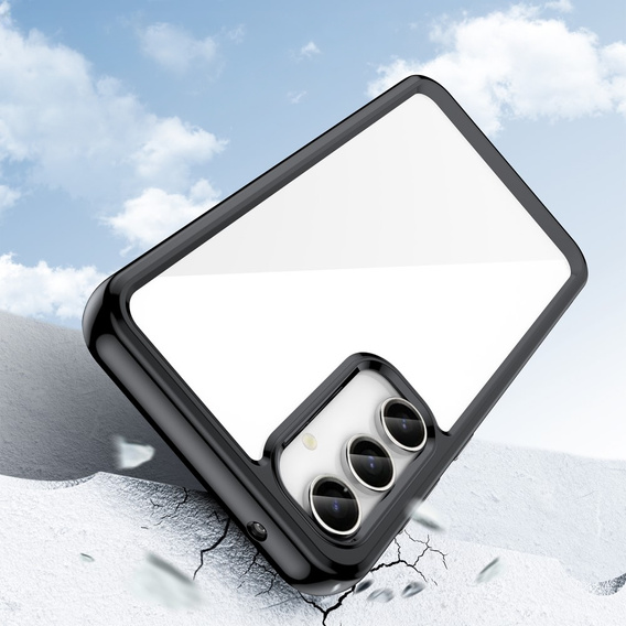 Case for Samsung Galaxy S23 FE, Fusion Hybrid, transparent / black