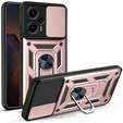 Case for Xiaomi Poco F5, CamShield Slide, pink rose gold