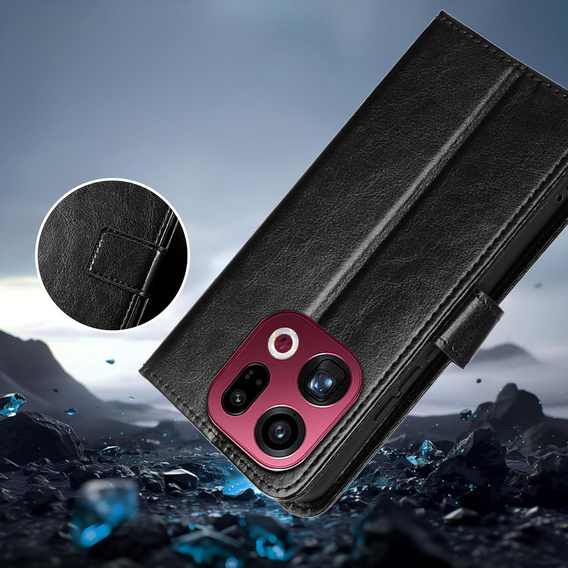 Crazy Horse Wallet flip case for Oppo Find X9