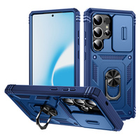 Case for Samsung Galaxy S25 Ultra, KickStand Camera Lens, blue