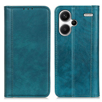 Case for Xiaomi Redmi Note 13 Pro+, Wallet Litchi Leather, green