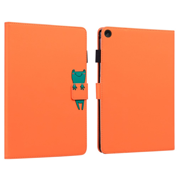 Case for Lenovo Tab M10 Plus 10.6 Gen 3, with flap, animal, orange