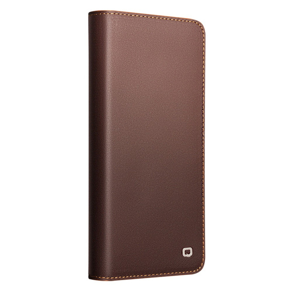 Qialino leather flip case for Samsung Galaxy S26 Ultra, brown