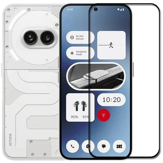 3D Tempered Glass for Nothing Phone 2a, black frame