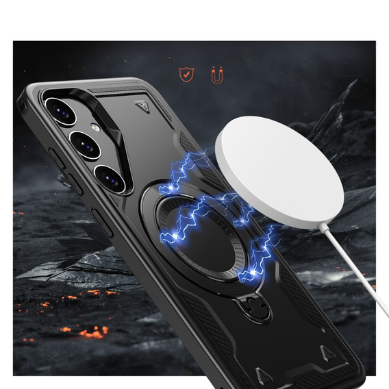 Case for Samsung Galaxy S24 / S25, Military MagSafe, black