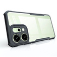 Case for Oppo Reno 14, reinforced, transparent with black sides