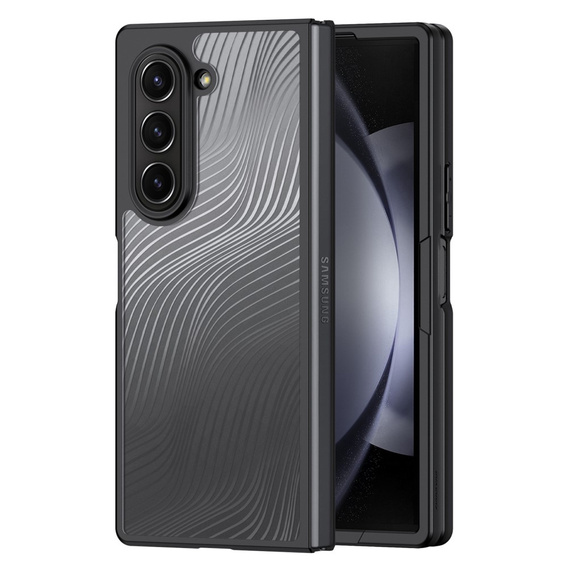 DuxDucis case for Samsung Galaxy Z Fold6 5G, Aimo case, transparent / black