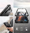 Armored case for Samsung Galaxy S23, Dexnor Full Body (Two Frames), black