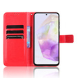 Flip case for Samsung Galaxy A36, Crazy Horse Wallet, red