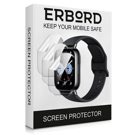 3x ERBORD hydrogel film for Xiaomi Redmi Watch 5 Lite