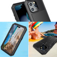 Case for iPhone 15, armoured, with integrated glass, black