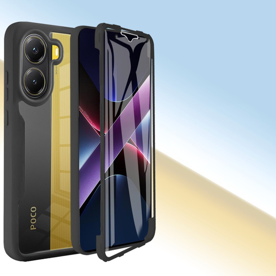 Case for Xiaomi Poco X7 Pro 5G, Shockproof, with film, black