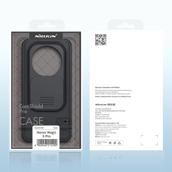 Case for Honor Magic 5 Pro, Armored Nillkin, CamShield Pro, black